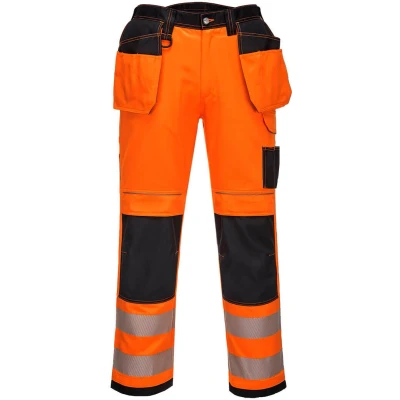 Afbeelding van Stretchbroek met holsterzak Hi Vis PW3 Portwest