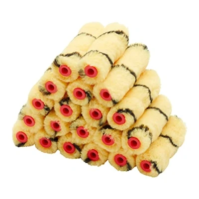 Afbeelding van ProDec Big Box 20 stuks 10,2 cm middelgrote geweven mini verfrollen voor een gladde afwerking met emulsieverf op binnenmuren en plafonds verfroller