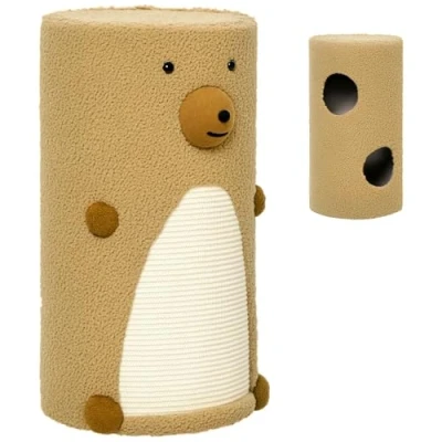Afbeelding van PawHut Kratztrommel mit Katzenmatte D30 628V00