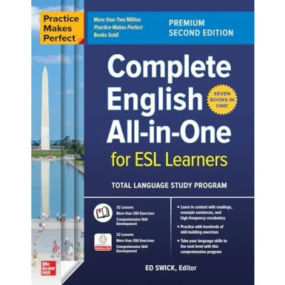 Afbeelding van Practice Makes Perfect: Complete English All in One for ESL Learners, Premium Second Edition
