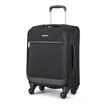 Afbeelding van Amazon Basics Trolley op wielen, zwart., ca. 53 cm