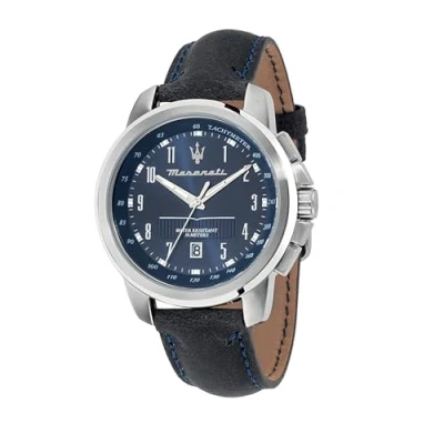 Afbeelding van Maserati Successo Horloge, Heren, Maat: One Size, Grey