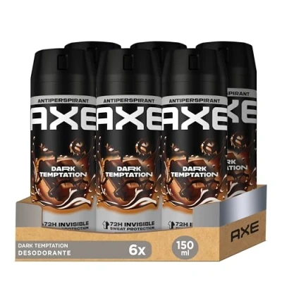 Afbeelding van 6x Axe Deodorant Spray Anti Transpirant Dark Temptation 150 ml