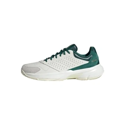 Afbeelding van adidas Courtjam Control 3 Premium Chaussures de Tennis Unisexes, Core White Collegiate Green, 44 2/3 EU