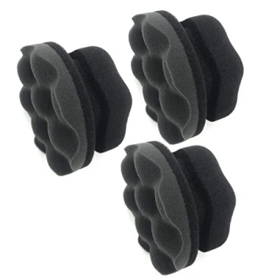 Afbeelding van 3 stuks Tire Dressing Applicator Shine Pad met Hex Grip Design Herbruikbaar Cleaner Spons
