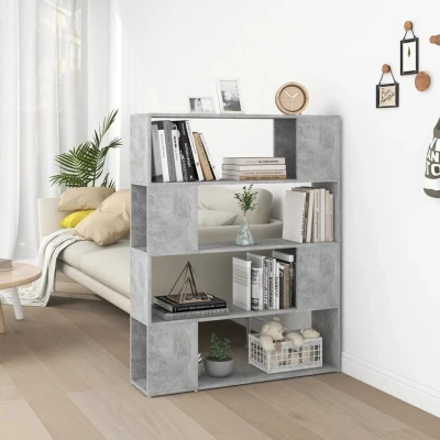 Afbeelding van Boekenkast/kamerscherm 100x24x124 cm betongrijs