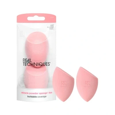 Image de REAL TECHNIQUES 1994M Lot de 2 éponges en poudre miracle pour une application uniforme la
