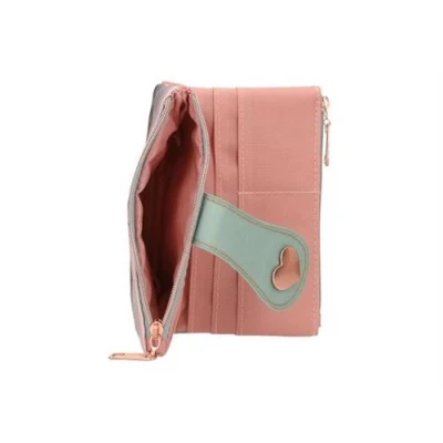 Image de Miss Melody Portefeuille 100 % polyester vert sauge, rose Romantic Fields