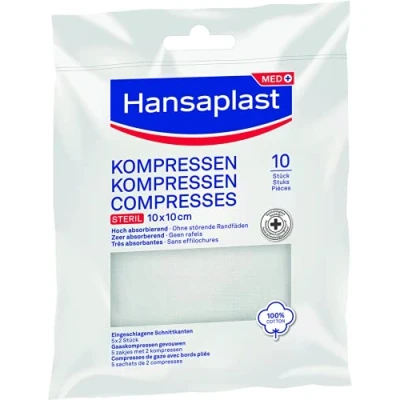 Afbeelding van Hansaplast Zachte Gaaskompressen 10St