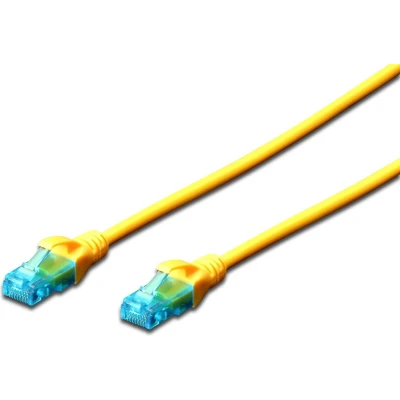 Afbeelding van Digitus DK 1512 050/Y RJ45 Netwerkkabel, patchkabel CAT 5e U/UTP 5.00 m Geel Verdraaide paren 1 stuk(s)