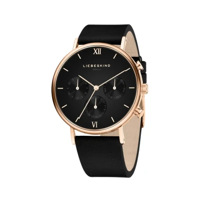 Afbeelding van Liebeskind Berlin UHR Chronograaf, Dames, Maat: One Size, Schwarz roségold