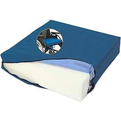 Afbeelding van OrtoPrime Posturaal visco elastisch anti decubitus kussen, orthopedisch kussen van traagschuim, therapeutisch doorligwondkussen, geschikt voor rolstoel, huis, auto en kantoor