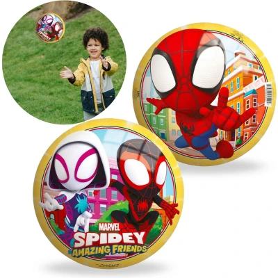 Afbeelding van MARVEL Spider Man Rubberen bal 23 cm, licht, VOOR OP HET STRAND, OM TE SPELEN, GENIETEN, vanaf 10 maanden+