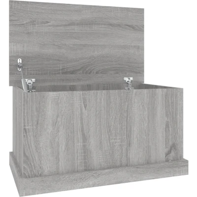 Afbeelding van Opbergbox 70x40x38 cm bewerkt hout grijs sonoma eikenkleurig
