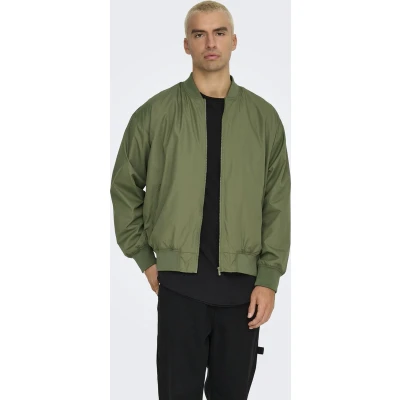 Afbeelding van Only &amp; Sons Onsgavin Jacket Bomberjacks, Heren, Maat: Small, Olive night