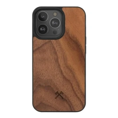 Afbeelding van Woodcessories Backcase hoesje geschikt voor iPhone 15 Pro Max Walnotenhout Hout