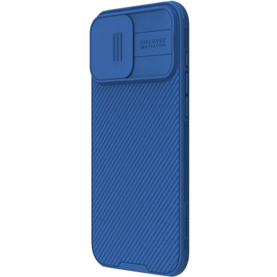 Afbeelding van Nillkin CamShield Magnetisch Hoesje Geschikt voor Apple iPhone 16 Pro Max Compatibel met MagSafe Camera Slider Back Cover Extra Bescherming Blauw