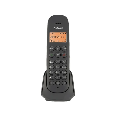 Afbeelding van Profoon PDX600 DECT telefoon met 1 handset, zwart Anthracite