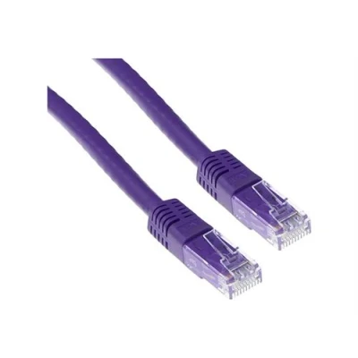 Image de ACT Cordon de raccordement RJ 45 (M) pour 50 cm 5.3 mm U/UTP, non blindé CAT 6 moulé violet, RAL 4005