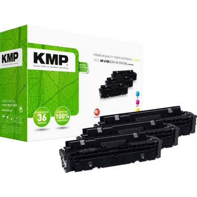 Afbeelding van KMP Toner vervangt HP 410X (CF411X, CF413X, CF412X) Compatibel Combipack Cyaan, Magenta, Geel 5000 bladzijden H T242XCMY 2538,3030