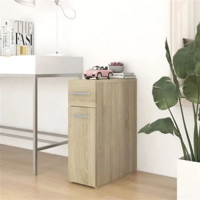 Afbeelding van Apothekerskast 20x45,5x60 cm spaanplaat sonoma eikenkleurig