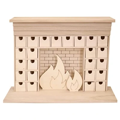 Afbeelding van Artemio Adventskalender open haard 46,5x33x14,5 cm