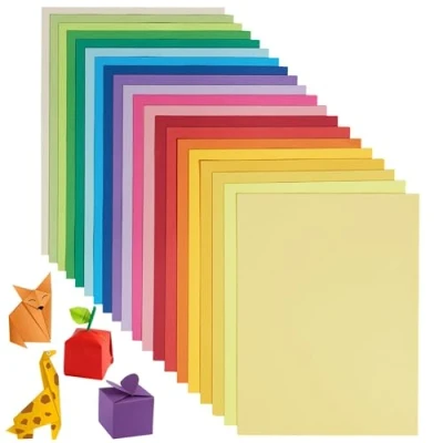 Afbeelding van Origami UAP060D 180 vellen, 20 dubbelzijdig, levendige kleuren, 21 x 29,7 cm, dieren, opvouwbaar, bloemen, geometrisch, kinderen, volwassenen, kunsthandwerk,