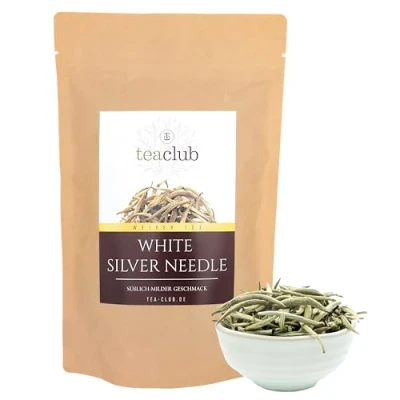 Afbeelding van White Silver Needle 100 g, losse Chinese witte thee met bladknoppen, hoogwaardige thee, TeaClub