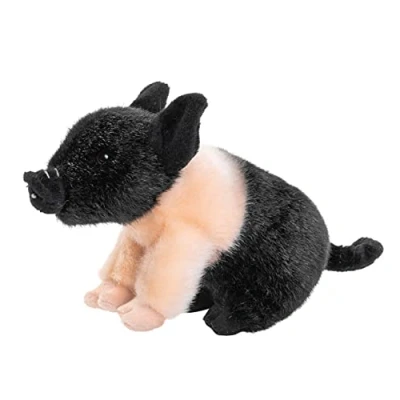 Afbeelding van Uni Toys Zittende Angler zadelbiggen 20 cm (lengte) pluche varken knuffeldier