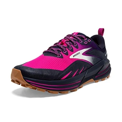 Afbeelding van Brooks Cascadia 16 Trail hardloopschoenen, Dames, Maat: 38, Peacoat pink biscuit Textiel