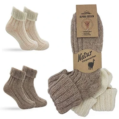 Afbeelding van MOUNTREX® Alpaca 2 paar sokken van wol voor dames en heren