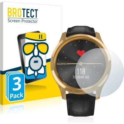 Afbeelding van BROTECT AirGlass Matte kogelwerende glasfolie, Smartwatch beschermfolie, Grijs