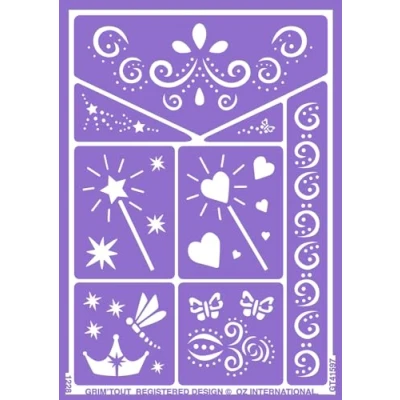 Afbeelding van Oz International GT41597 sieraden en cosmetica make up sjabloon motief: fee