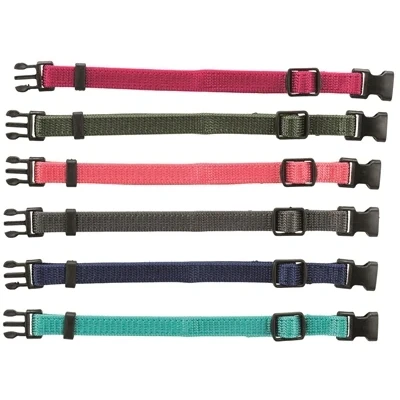 Afbeelding van Trixie Puppy Halsbandset Fuchsia/Grafiet/Indigo/Bosgroen/Koraal 17 25 CM 6 ST