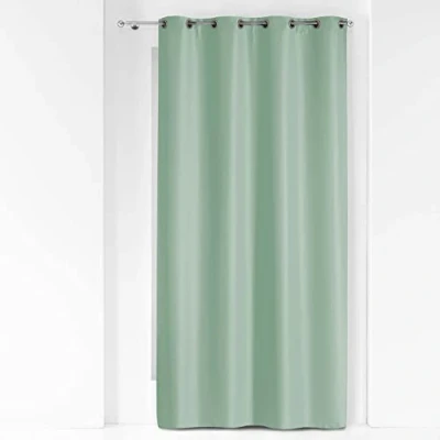 Afbeelding van douceur d&#039;intérieur, Gordijn met ogen, 140 x 260 cm, salie, polyester, effen