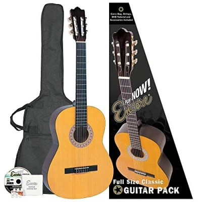 Afbeelding van Klassieke gitaar met nylon snaren incl. Gitaartas Reserve Stemfluit Zelfstudie DVD