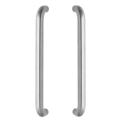 Afbeelding van Intersteel Deurgrepen per paar U vorm 455x80x30 mm HoH 425 rvs geborsteld
