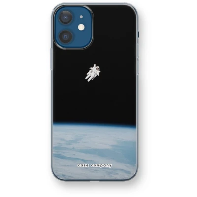 Afbeelding van Case Company® hoesje geschikt voor iPhone 12 mini Alone in Space Soft Cover Telefoonhoesje Bescherming aan alle Kanten en Schermrand
