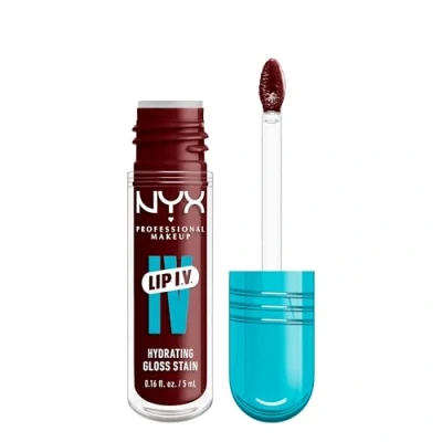 Image de NYX Professional Makeup Gloss à Lèvres Hydratant et Lip Stain, Jusqu&#039;à 12 Heures de Soin, IV Hydrating Water&#039;Bout Wine ?