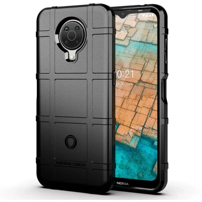 Afbeelding van iMoshion Hoesje Siliconen Geschikt voor Nokia G20 / G10 Rugged Shield Backcover Zwart