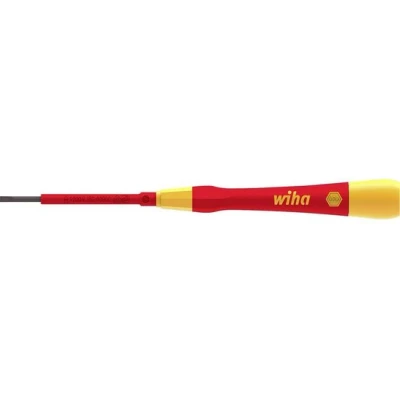 Afbeelding van Wiha Elektronica, VDE, Elektronica en fijnmechanica Platte schroevendraaier Kopbreedte: 3 mm Koplengte: 60