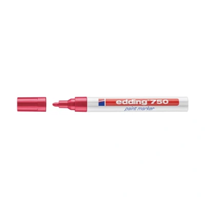 Image de edding marqueur peinture 750, pointe ogive, rouge
