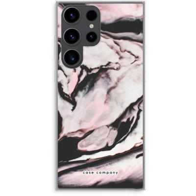 Afbeelding van Case Company® hoesje geschikt voor Samsung Galaxy S23 Ultra Roze stroom Soft Cover Telefoonhoesje Bescherming aan alle Kanten en Schermrand
