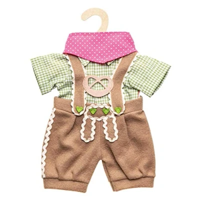 Afbeelding van Heless Poppenkleding Lederhosen met Overhemd en Sjaal,35 45 cm