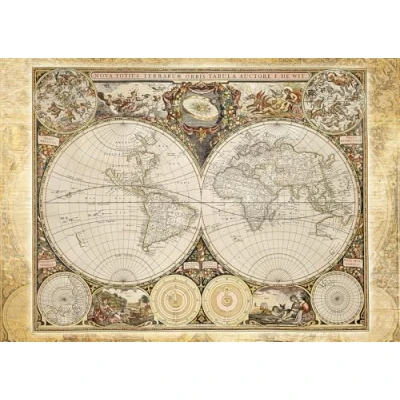 Afbeelding van Puzzel Schmidt Spiele Historical World Map Adult 2000 Onderdelen
