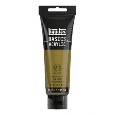 Afbeelding van Liquitex Basics Acrylverf, 118 ml, Tube, 530, Bronsgeel ROW