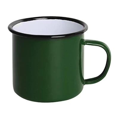 Afbeelding van Olympia Emaille mok groen 35cl (6 stuks)
