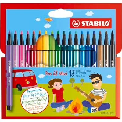 Afbeelding van Długopis STABILO 68 Mini 18 szt. etui kartonowe