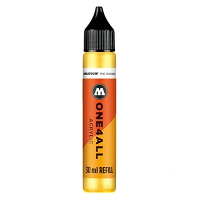 Afbeelding van Molotow ONE4ALL™ 30ml gele navul Inkt op acrylbasis