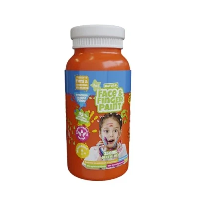 Afbeelding van Natural Face &amp; Fingerpaint Fles Oranje, 250ml